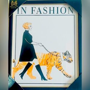In Fashion Vintage Art Glass Framed Print